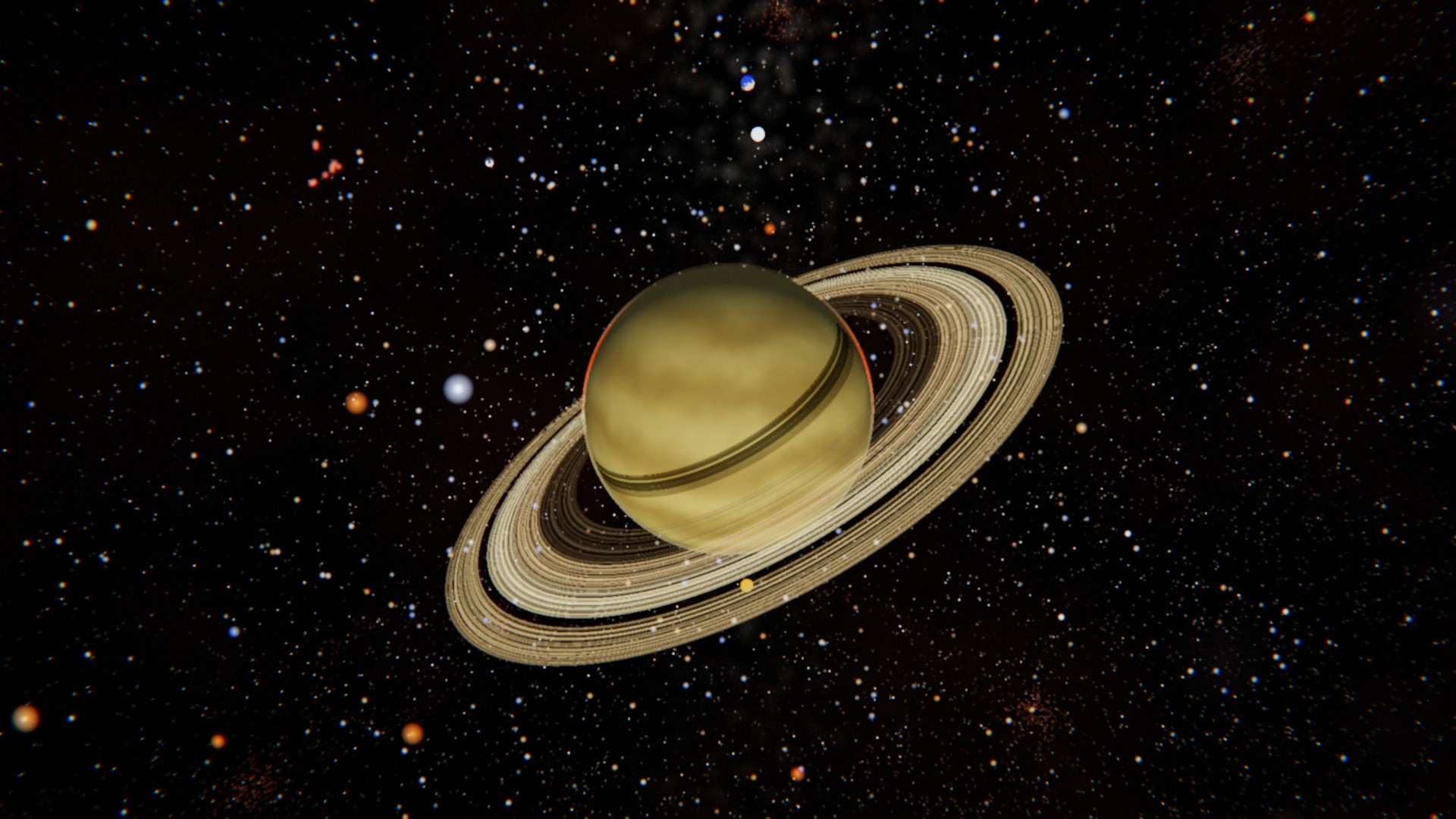 Saturn and its rings